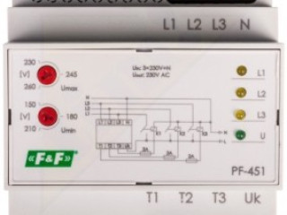 АВР для однофазной сети и переключатель фаз PF-451