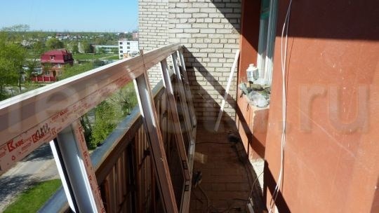 Лоджия подготовлена к установке нового остекления Утепление лоджии