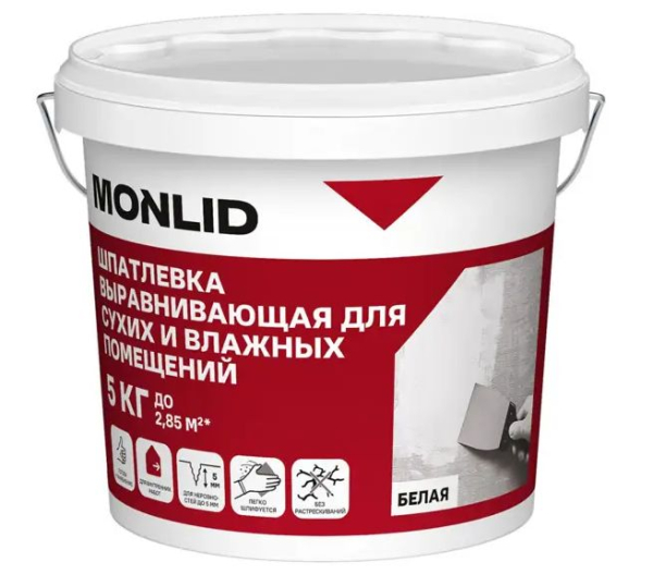 Универсальная шпатлевка акриловая MONLID